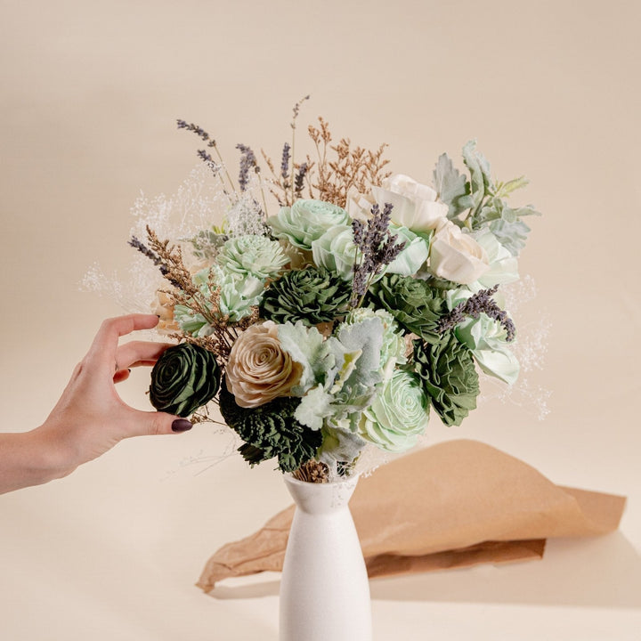 Sage Meadows Loose Flower Finished Bouquet